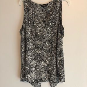 Black and white blouse